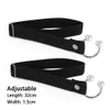 Shoe Parts Accessories 1Pair Women High Heels Adjustable Elastic Strap Belt Ushaped Pearl Lazy Shoelace Antidrop 231031