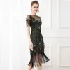 Casual Dresses Arrival Women Dress V Neck 30s Sequins 1920s Flapper Gatsby Costume Cocktail Party Evening Formal Fringe