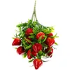 Party Decoration Bouquet Bride Simulation Strawberry Props Desktop Decors Fruit Festival Branches Adorn