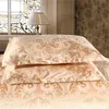 Set di biancheria da letto Claroom Jacquard Set Queen King Size Copripiumino Set letto Trapunta di alta qualità di lusso color oro 23 pezzi Piumino 231101