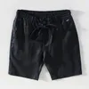 Herren-Shorts, Leinen, Sommer, für Männer, lässig, einfarbig, grau, modische Boardshorts, männliche klassische Dstring-Kleidung