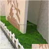 Dekorative Blumen Kränze Dekorative Blumen Simulation Künstliche 1X1M Faltbare Moos Gras Rasen Matte Hause Rasen Gefälschte Design Garten Lan Dh7U3