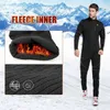 Fahrradhose Santic Herren-Winter-Radhose, lang, Fleece, thermisch, winddicht, Outdoor-Fahrradhose, Winter-Laufhose für kaltes Wetter, 231101