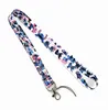 10pcs Fashion Stitchs Anime Keychain Ribbon Lanyards for Keys ID Card Phone Straps Hanging Rope Lariat Students Badge Holder1285113