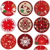 Décorations de Noël Décorations de Noël 90 cm jupe d'arbre pied rouge Er père Noël flocon de neige tapis tapis de base livraison directe Dhgarden Dhusc