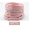 Shoe Parts Accessories 1Pair Shoelaces 140160180cm Fashion Jelly Color Flat Polyester Laces Cute Pink Elastic 231031