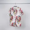 2023 İlkbahar Yaz Bowling Gömlek Erkek Moda Couture Goldprint Gömlekler Sıradan Düğme Kısa Kollu Hawaii Gömlek Takım Plaj Tasarımcı Elbise Gömlek