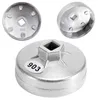 Ny ersättning för Mercedes Benz för BMW för Audi 74mm 14 Flute Aluminium Oil Filter Wrench Socket Remover Tool Car Accessories