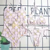 Vrouwen Sexy Halter Badpak Dierenprint Badpak Zomer Surfen Strandkleding Designer Bikini Set