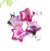 Star Heart Stripe Agate Charms Nacklace Pendants Crystal Reiki Healing Wholesale For jewelry Making