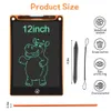 Drawing Painting Supplies 12 Inch LCD Writing Tablet Learning Education Toys For Children Writing Drawing Board Girls Toys Children's Magic Blackboard 231031