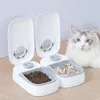 Ciotole per cani Alimentatore 48 ore Smart Timing Feeder Piccolo gatto Timer automatico Gatti Cani Ciotola Dispenser di cibo per animali domestici Forniture per l'alimentazione 231031