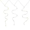 Chokers 925 Sterling Silver Clear CZ Link Long Chain Jóias Mulheres Bijoux Simples Camisola Sexy Colar Moda Y Forma Lariat Senhoras 231101