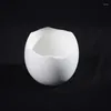 Bowls Ceramic Soup Bowl Creative Egg Shell Shaped Dessert Thick Snack Steamed Solid Color Tableware