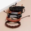 Braccialetti con ciondoli ZG Prodotti di tendenza Bracciale per donna Ciondoli in pelle Retro intrecciato multistrato Sei pezzi Believe Fashion Bangle maschile