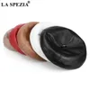 Beret La Spezia Women Beret Hat Vintage Red Wome Hats oryginalne skórzane owczesku solidne czerwone niebieskie białe czarne jesienne zimowe kapelusz 231031