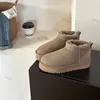 مصممة النساء الكلاسيكية المصغرة أحذية أستراليا Tazz Snow Boot Soede Slip-on Winter Band