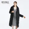 Parkas pour femmes MIEGOFCE 2023 mode hiver manteau Long ample vêtements d'extérieur boucle dissimulée ceinture femme veste doublée grandes poches Parka D23087 231031