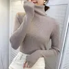 Women's Sweaters Winter Knitting Sweater Pullovers Lady Long Sleeve Tops Turtleneck Knitted Chic Women Clothes Female Candy Bottom Shirt