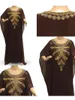 Vêtements ethniques Femmes Brown Dubai Robe Marocaine Fine Activité Robe Longue 54 pouces