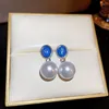 Dangle Earrings Arrival Drop Fashion Pearl Vintage Round Women Oval Simple All-match Wholesale Female Jewelry