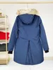Женская куртка-пуховик, женские пальто, дизайнерский мех Brangdy, лучшая версия, 90% утиный пух, ветрозащитное водонепроницаемое длинное пальто