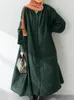 Etnische kleding Marokko feestjurk Moslimvrouwen Abaya Bladerdeeg mouw Los gewaad Gebed Caftan India Abaya Dubai Turkije Longue vestidos Largos