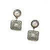 Dangle Earrings 2023 Design Jewelry Wholesale 1 Pair Of Vintage Pearl Fashion Big Earring Clip Body