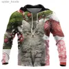 Herrtröjor tröjor 3D Santa Claus Print Hoodies för män tecknad snögubbe mönster kvinnors tröjor roliga katt överdimensionerade pullover x'mas y2k kläder l231101