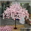 Couronnes de fleurs décoratives Fleurs décoratives 2 pièces Cerisier artificiel Plante de simulation Fausse fleur simulée Salon El Mariage Dhdk0