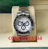 Mens Watch 40mm 4130 완전 자동 기계적 타이밍 이동 최고 품질의 크로노 타입 기능 기능 Glow-in-the Dark 방수 BT 공장