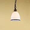 Pendant Lamps Europe Lighting Dining Room Oval Ball Iron Cord Holder Clear Lamp Industrial Luminaria De Mesa Kitchen Light