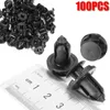 Yeni 100pcs/Set 9mm Otomatik Tampon Çamurlu Çamurlu Sıçrama Guard Rivet Mitsubishi Endeavor Outlander için Plastik Klipler Tutucu