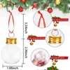Christmas Decorations 16PC 50ML Bulb Christmas Decoration Ball Water Bottle Booze Filled Christmas Tree Ornaments Juice Bulbs Water Bottle Party Decor 231101