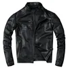 Jaqueta masculina de couro falso vegetal curtida pele de carneiro motocicleta jaquetas de motociclista slim gola curta roupas genuínas casaco 231031