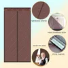 Curtain Magnetic Thermal Door Cover Windproof Insulation Curtains Center Opening HandsFree SelfClosing 231101