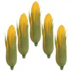 Party Decoration 5 Pcs Simulation Corn Shop Display Ornament Artificial Fake Vegetable Plastic Model