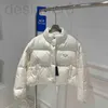 Piumino da donna Parka popolare Giacca da donna donna Cappotto invernale Moda Stile corto Corsetto sottile Abito spesso Giacca a vento Tasca Outsize Lady Cappotti caldi UGG3