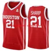 College Basketball Houston Cougars Jersey 0 Marcus Sasser 25 Jarace Walker 13 Jwan Roberts 12 Tramon Mark 1 Jamal Shead 21 Emanuel Sharp Stitched NCAA