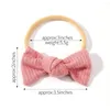 Hair Accessories 3Pcs/set Baby Soft Headbands Set Personalized Twisted Nylon Head Band Solid Color Elastic Infant