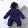 Jumpsuits Winter Clothes Baby Snowsuit Infant Baby Girls Snowsuit Romper Hooded Warm Outerwear Jacket Jumpsuit Coat conjuntos de meninoL231101