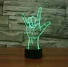 Light Lights 3D Touch Illusion Light Love I Love You Living Language 7-Color Change LED Table Lamp Room Bar Bar Decor Gift USB Lights P230331