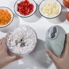 500ml Food Garlic Press Crusher Manual Garlic Press Fruit Chopper Multi-function Meat Grinder Vegetable Cutter Kitchen Tool