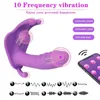 Sex Toy Massager Toy Massager bär dildo vibrator för kvinnor Orgasm Masturbator G Spot CLIT Stimulera fjärrkontrolltronor vibratorer Vuxna vuxna