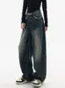 Jeans Femme Baggy Femmes Taille Haute Denim Pantalon Large Jambe Pantalon De Rue Lavé Vintage Bleu Lâche Y2k Surdimensionné Chic Vêtements 231031