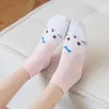 Dames sokken zomer dunne dames ins trendy Japanse schattige cartoon katoenen boot mesh ademen onzichtbare sporten short short