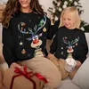 Мужские толстовки с капюшоном Рождественский новый семейный свитер Рождественские свитера для мамы, папы, дочери и сына Одинаковая одежда для женщин и мужчин Пара Джерси Детские топы L231101