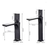 Bathroom Sink Faucets Waterfall Water Tap Counter Basin Mixer & Cold Deck Mounted Chrome Square Single Lever Faucet