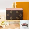 3Kreditkartenfächer decken M60067 Taschen ab Mann Mini Brown Blume Hochwertige Geldbörse Reißverschluss Geldbörsen Damen Schlüsselmappen Beutel Luxus Designer klassische Lederprägetasche