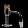 DHL Full Weld Smoking Terp Slurper Quartz Banger Beveled Edge 20mmOD Heady Nails With Dichro Glass Marble Pearls Hollow Quartz Pillars For Glass Water Bong Dab Rig